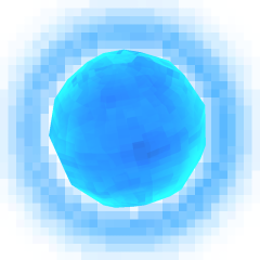 A blue Soul Orb from ULTRAKILL